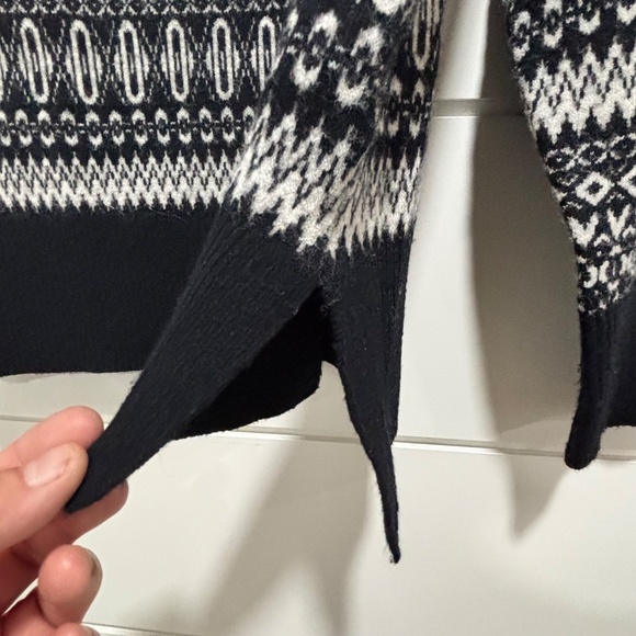 Northern Reflections super soft crew neck sweater black and white pattern size M - Picture 10 of 16